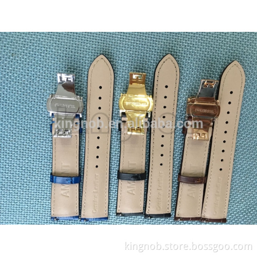 Customize Calf Leather Watch Band with Quick Release Spring Bar 18mm 20mm 22mm Interchangeable Strap